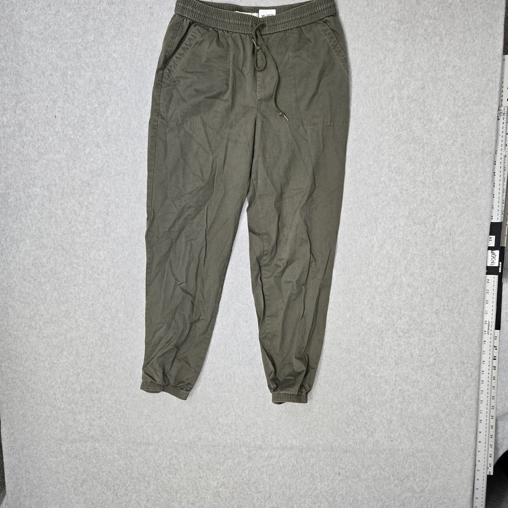 Vans Men Pants S Olive Green Jogger Twill VN0A47YLKCZ 27" Inseam‎ Logo